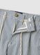 Regular fit multicolour striped stretch cotton trousers_5