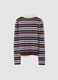 Multicolour striped viscose-blend fitted polo-collar knit_6