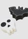 Black and white kitchen sponge set in skull and bat shapes_2