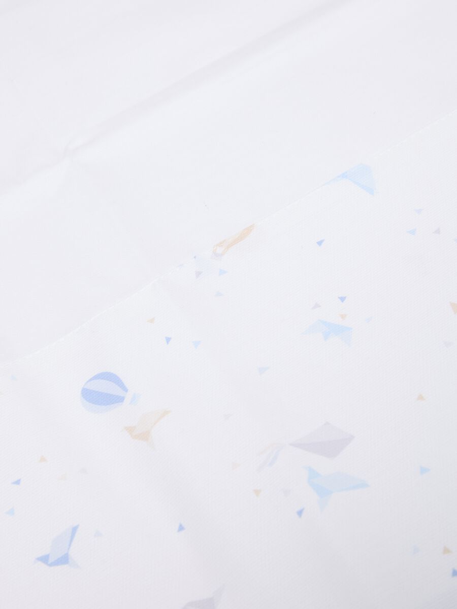 Tris culla in cotone con stampa origami_2