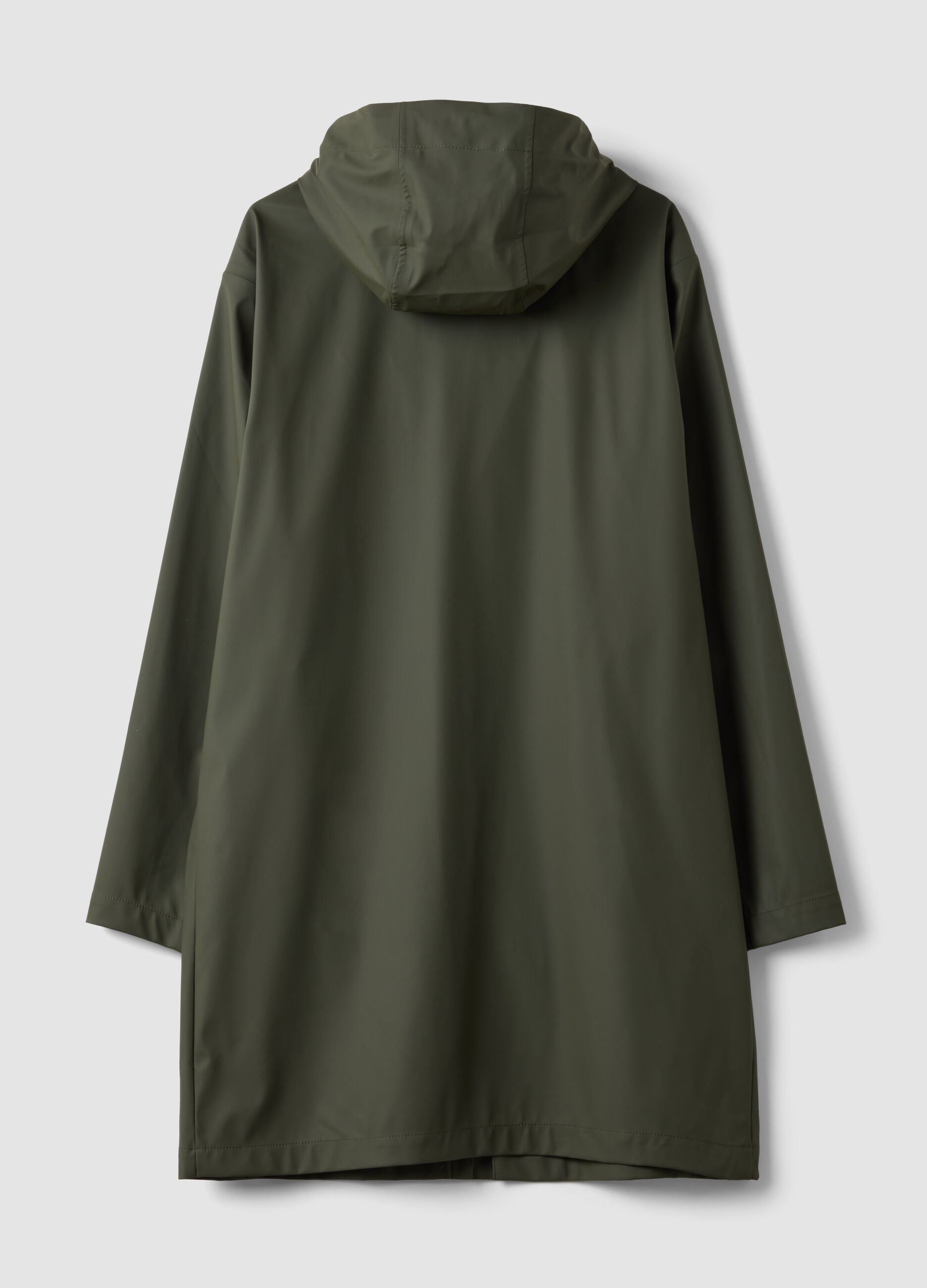 Imperme&aacute;vel verde regular fit com fecho