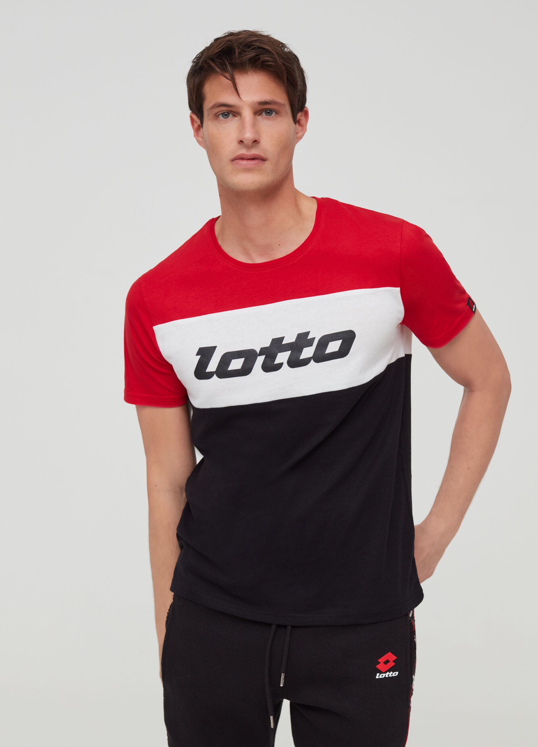 T-shirt puro cotone stampa Lotto 