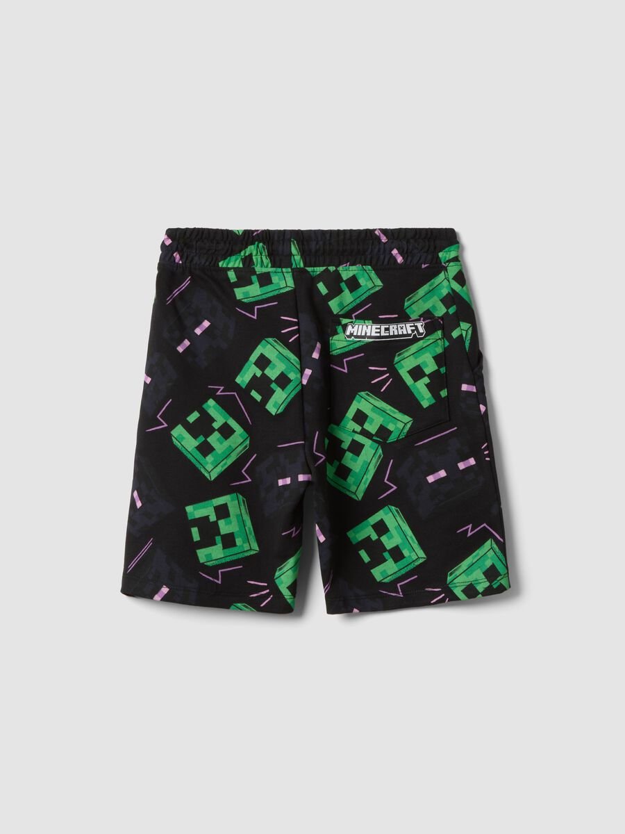 Short multicolore en coton m&eacute;lang&eacute; gar&ccedil;on avec imprim&eacute; Minecraft_1
