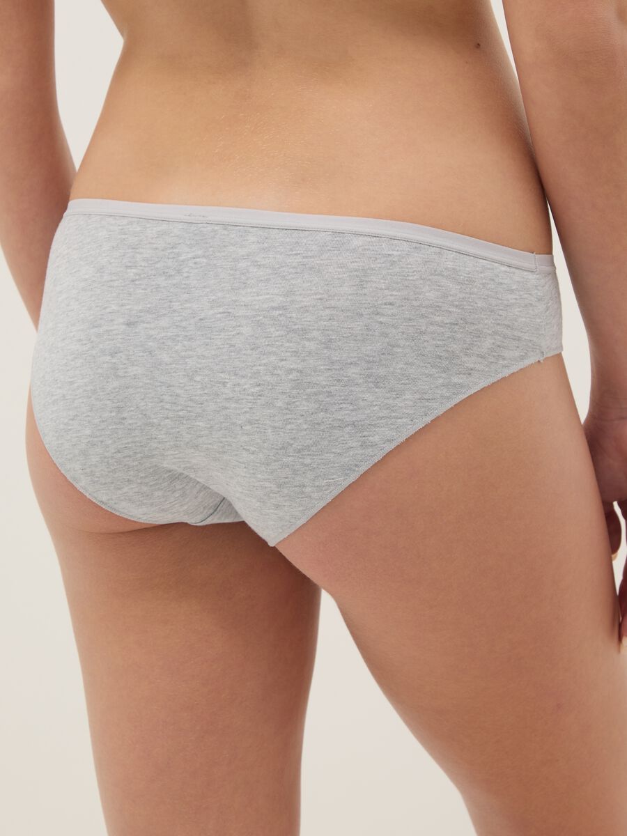 Multipack of multicolour stretch cotton briefs with regular fit_2