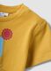 Gelbes Kurzarm-T-Shirt aus reiner Baumwolle_3
