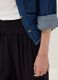 Black pure viscose palazzo trousers_2
