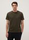 Green Cotton Blend Crew Neck T-shirt - Regular Fit_1