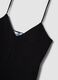 Black organic cotton tank top with thin straps_1