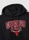 Camisola preta em mistura de algod&atilde;o com estampado Chicago Bulls_5