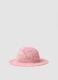 Girl's multicolour pure paper fabric hat, regular fit_0