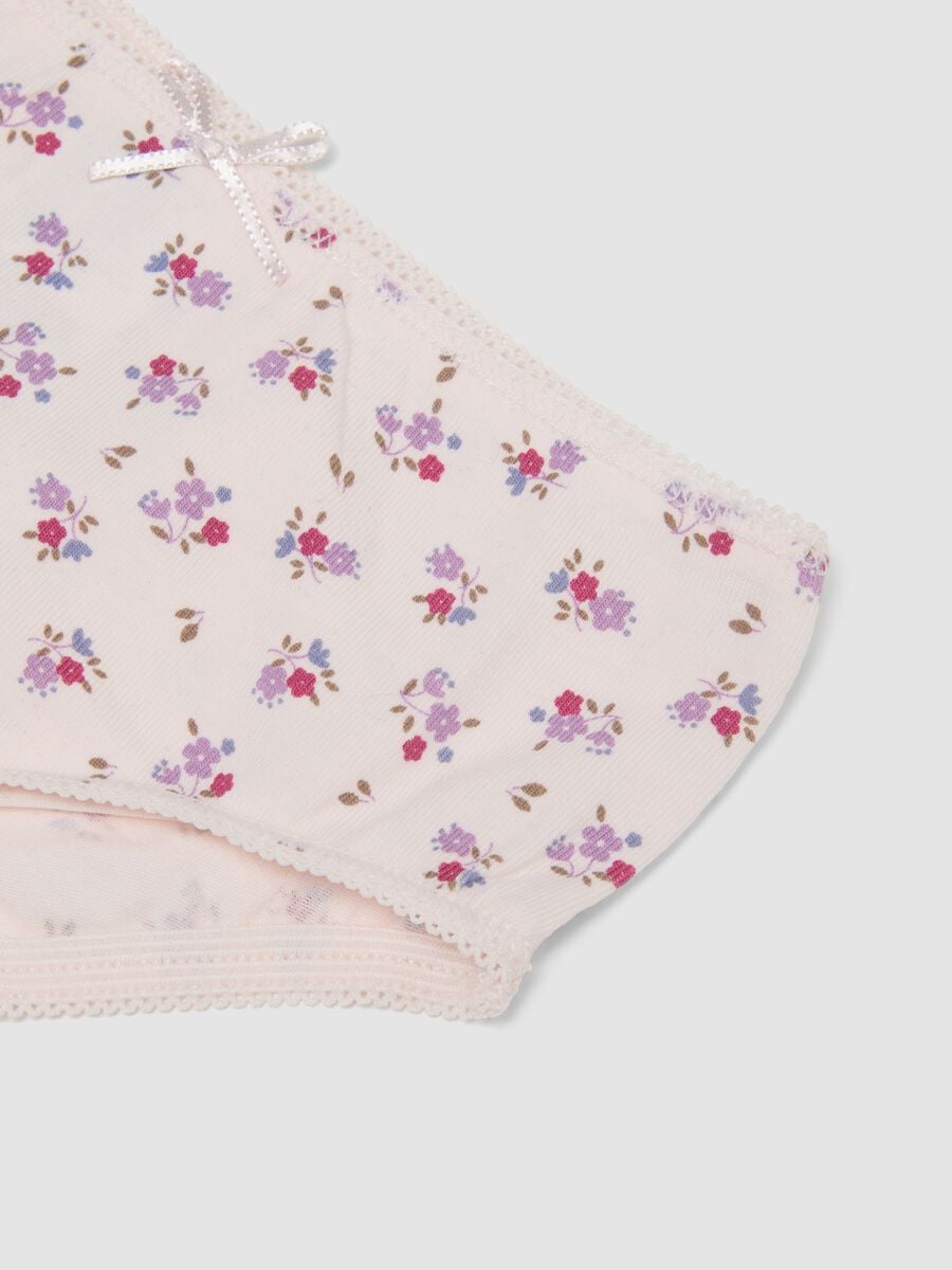 3-pack of multicolour organic stretch-cotton knickers for baby girl_2