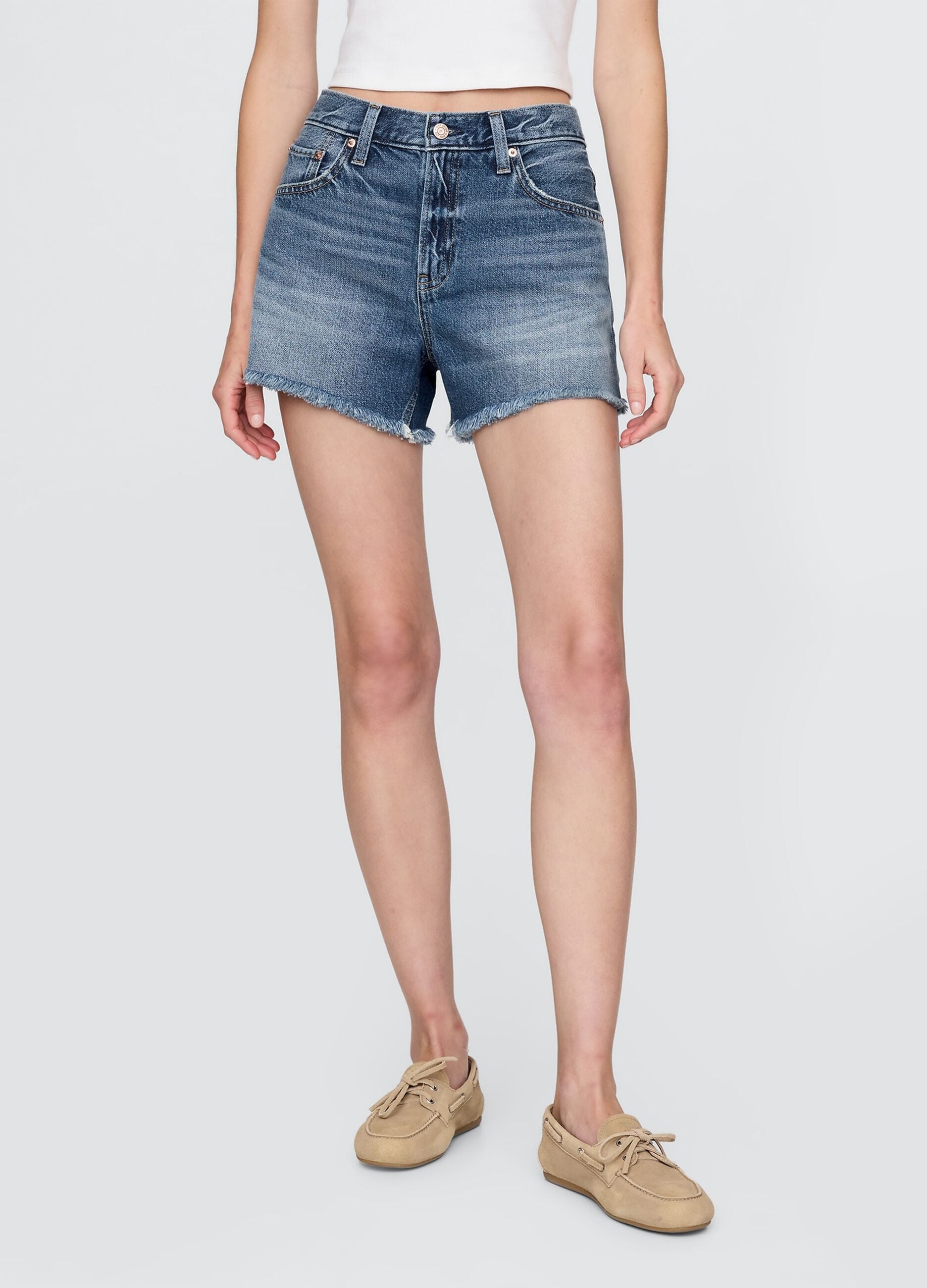 Blaue Denim-Shorts