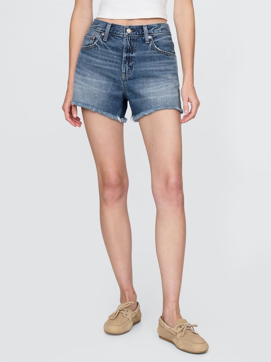 Blaue Denim-Shorts_1