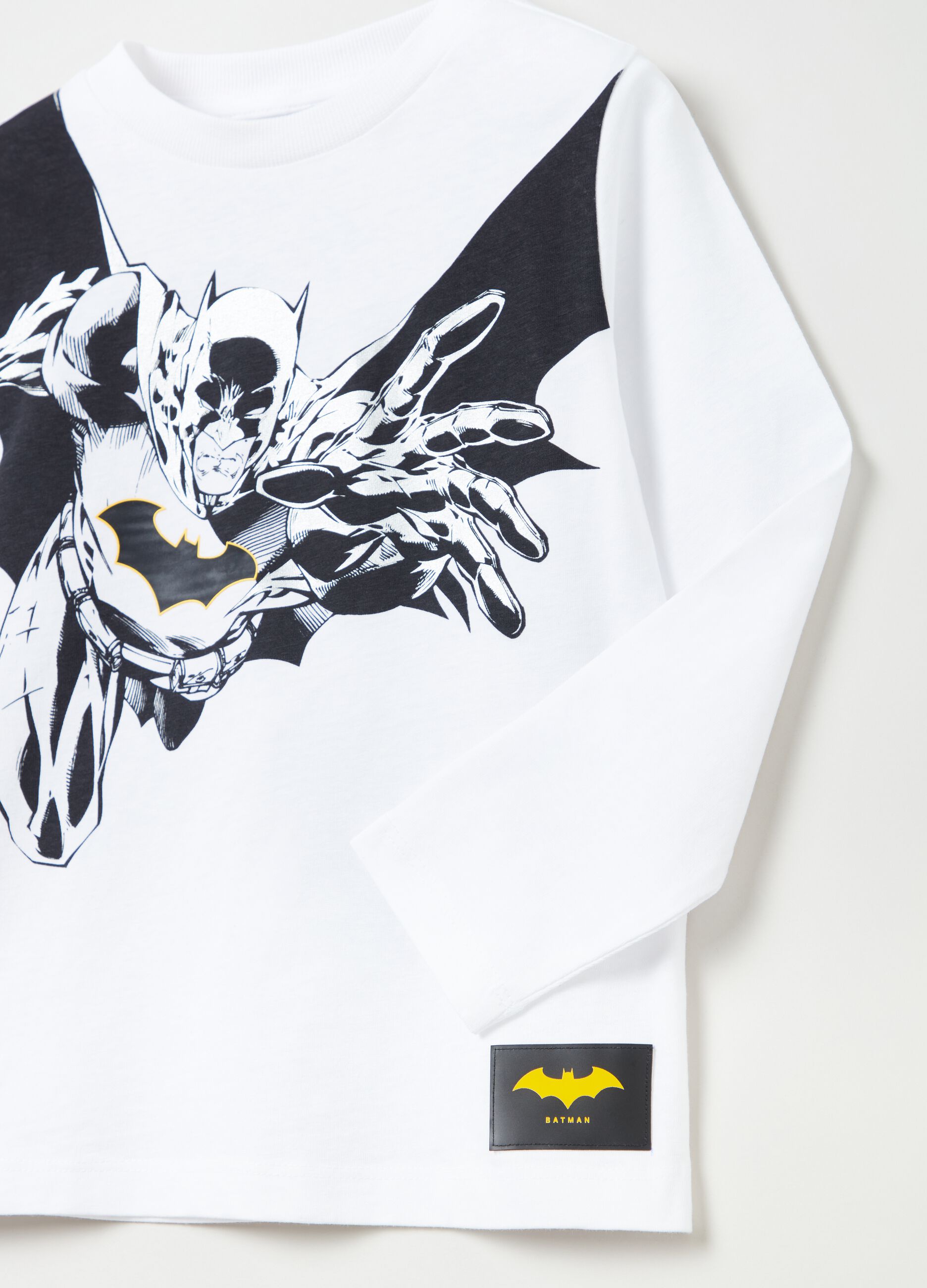 T-shirt a maniche lunghe stampa Batman 
