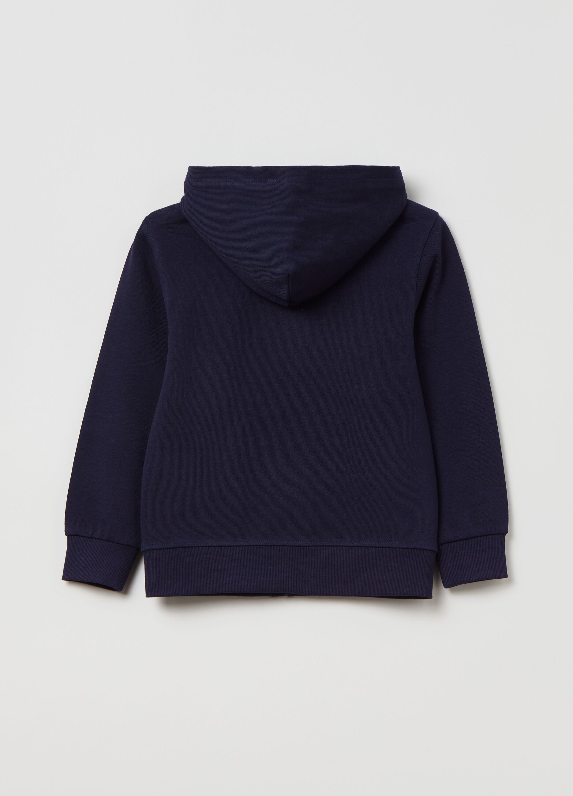 Full-zip plush hoodie