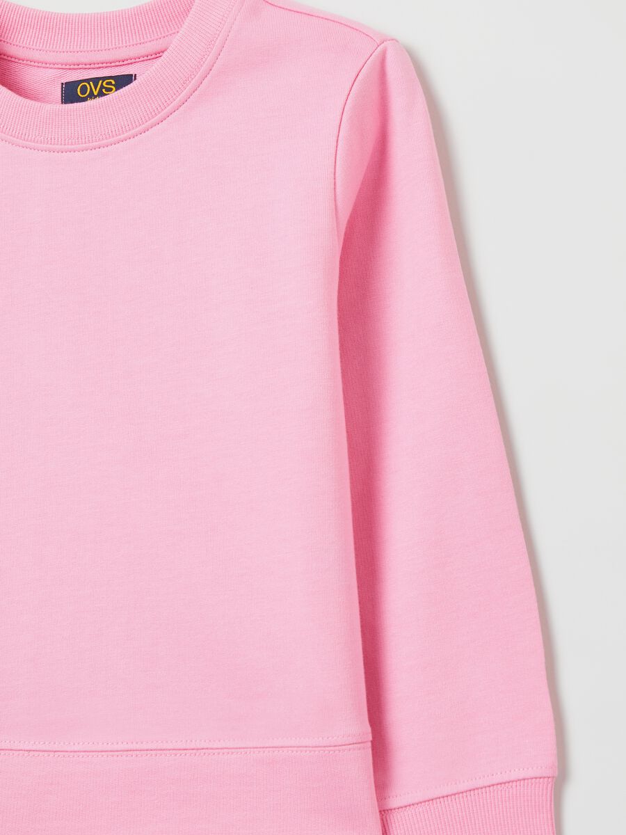 Sweatshirt in French Terry with round neck_2
