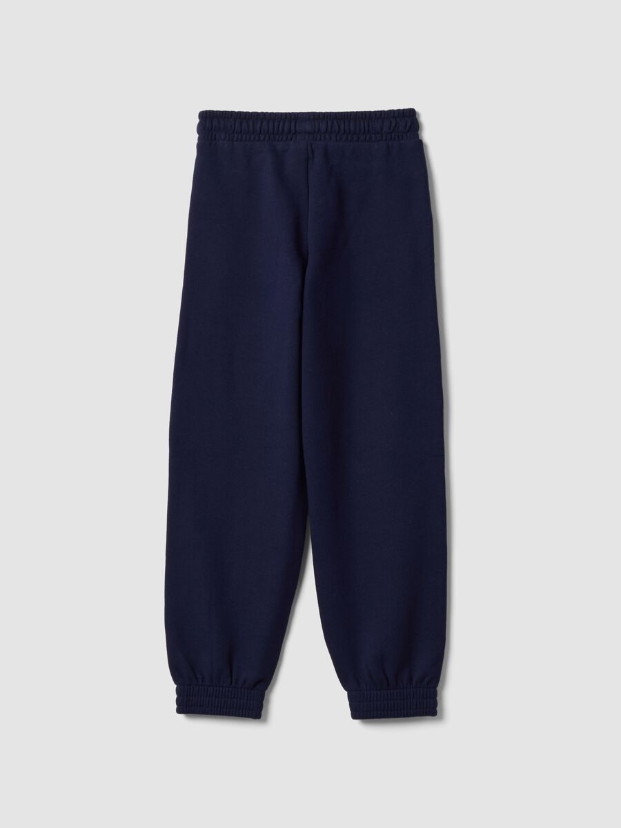 Blaue Jogginghose aus Bio-Baumwolle_1