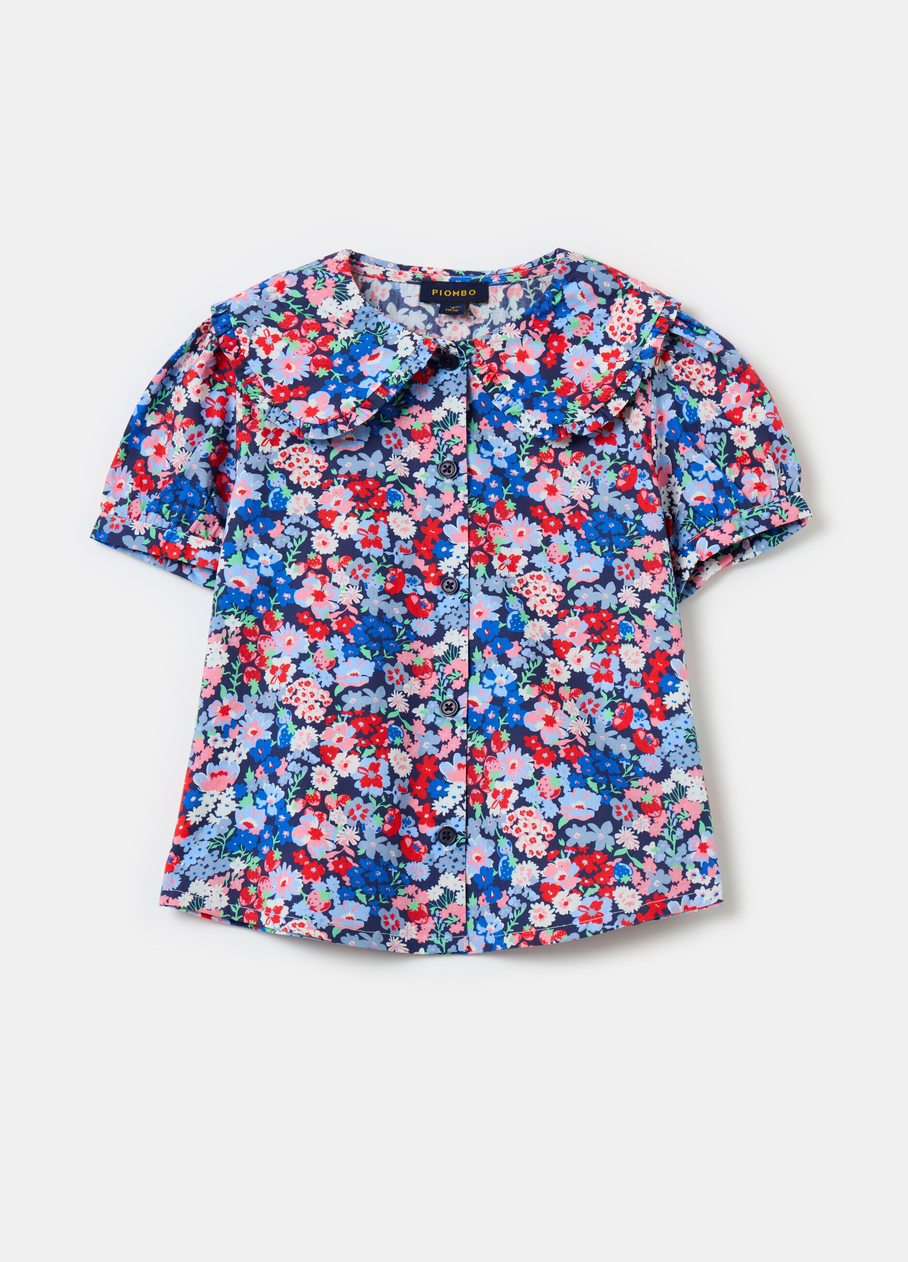 Camisa floral de algodón