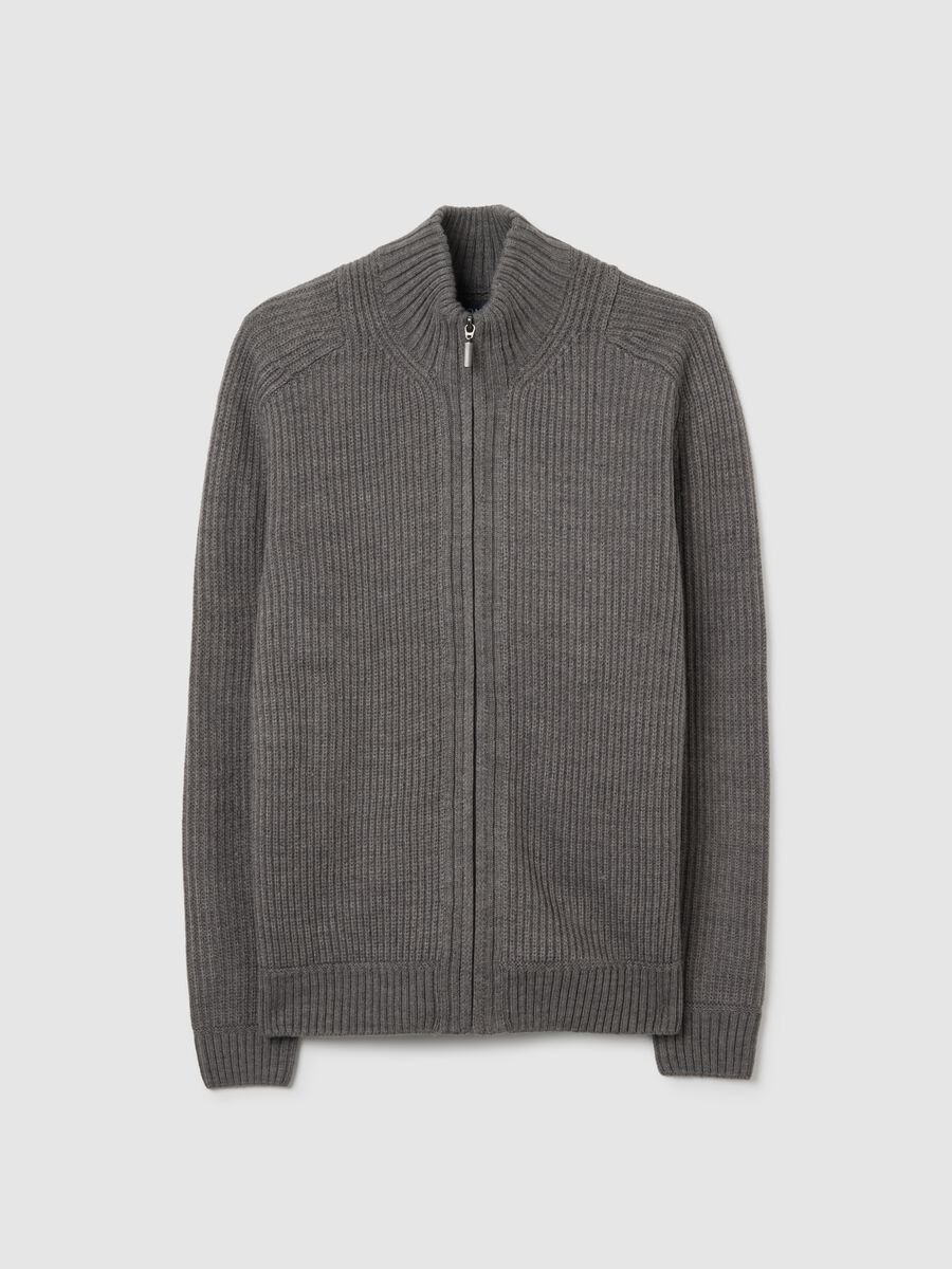 Ribbed Grey Cardigan_5