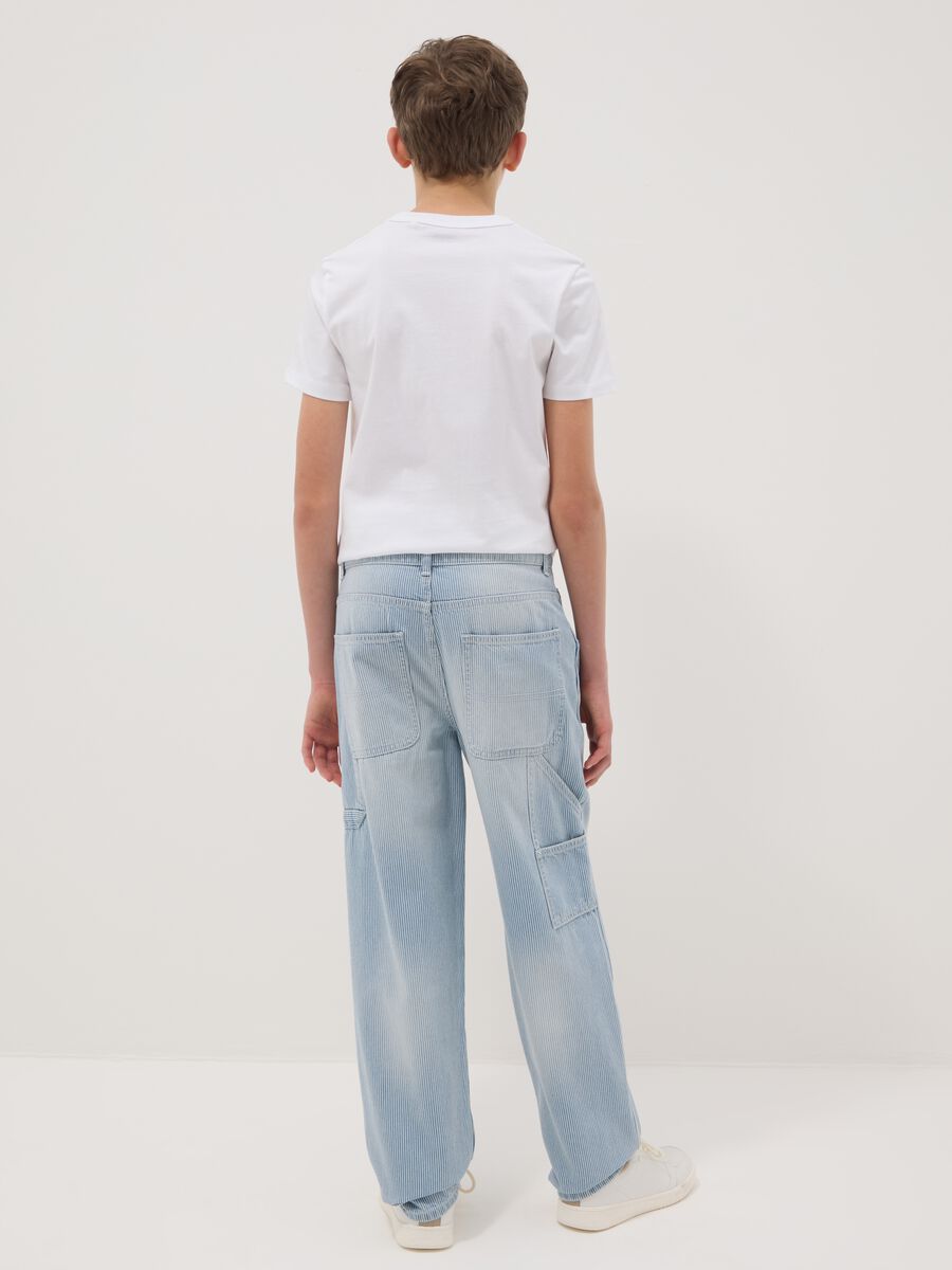 Boy's Blue Pure Cotton Relaxed Fit Jeans_2