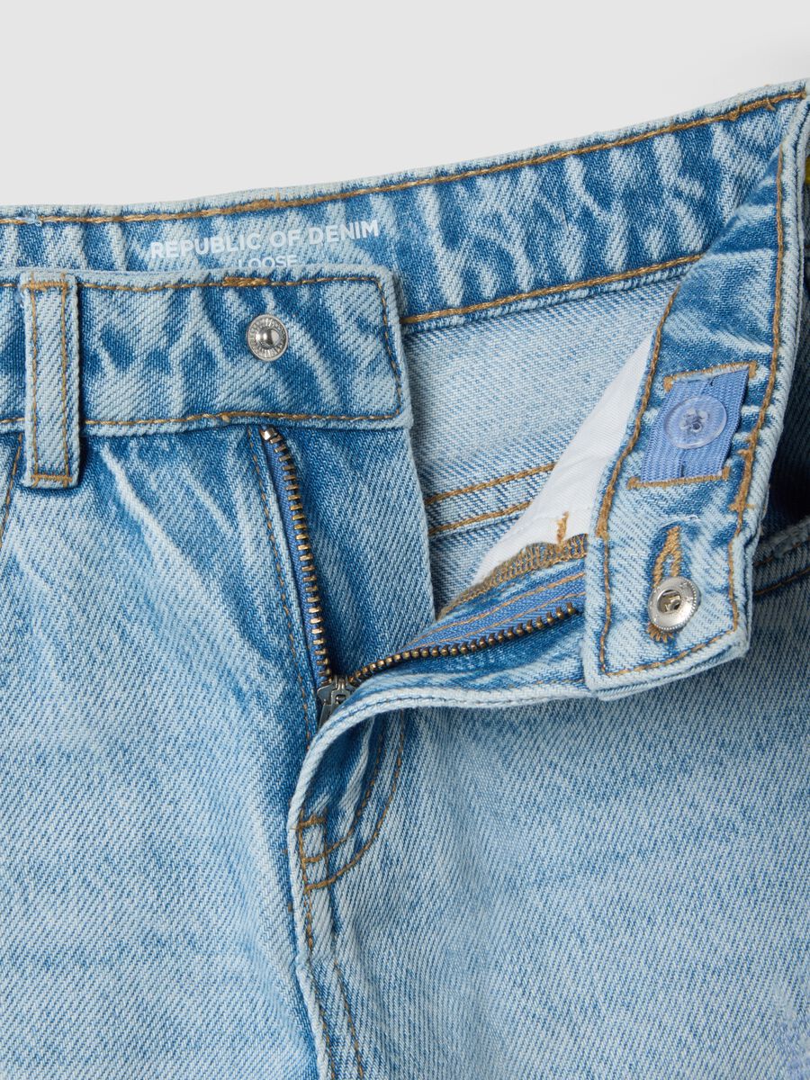 Jean d&eacute;chir&eacute; en denim 100 % coton gar&ccedil;on, coupe confort_3