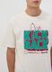 Wei&szlig;es T-Shirt aus reiner Baumwolle mit Peanuts-Print, Relaxed Fit_2