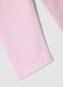 Pink slim fit stretch cotton leggings for girls_2