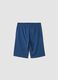 Boys&rsquo; regular-fit blue pure cotton shorts with prints_4