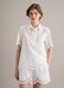 Camisa blanca de algod&oacute;n puro con bordados calados_0