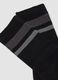 Black stretch cotton sports socks_1
