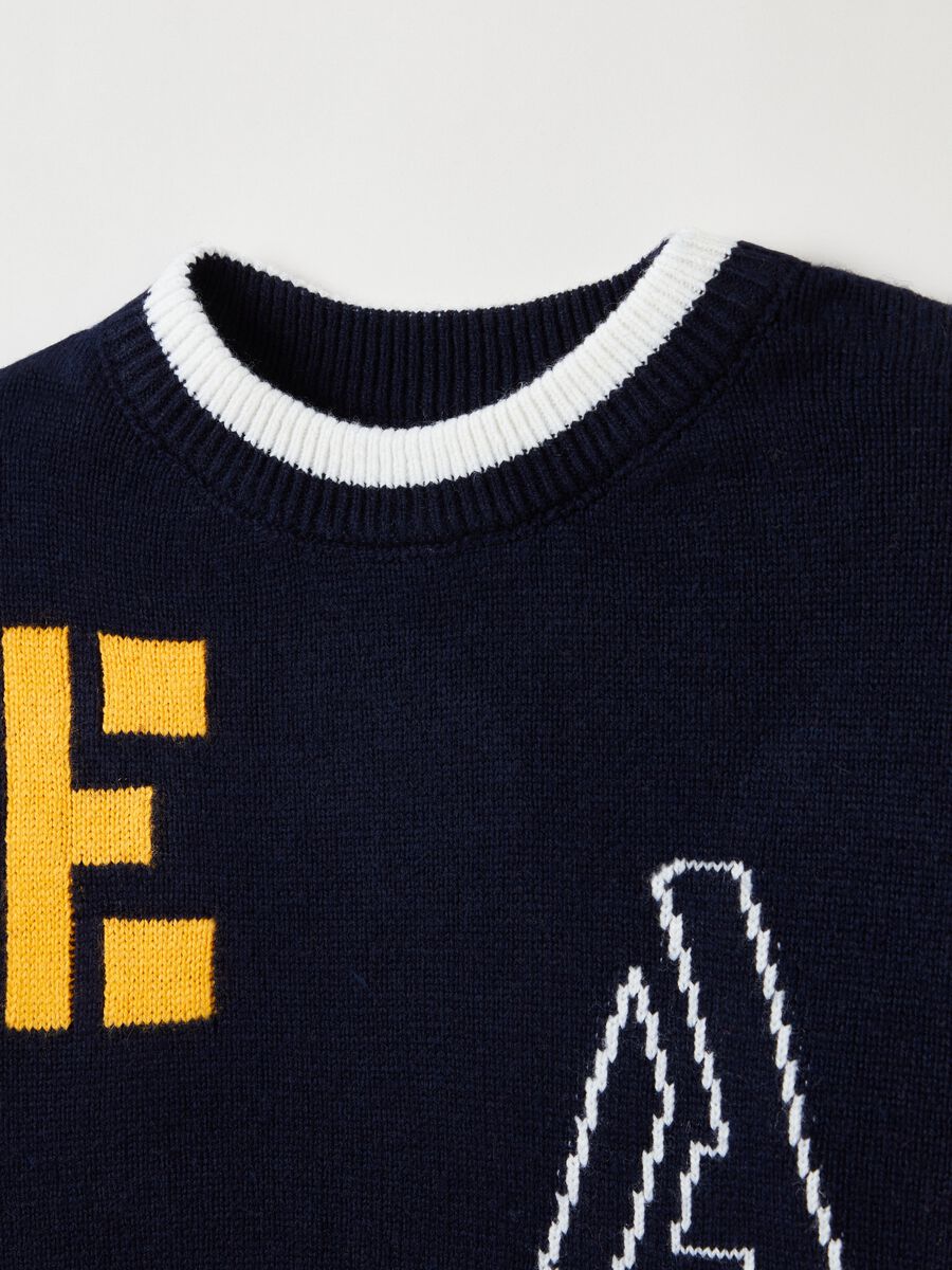 Pullover with jacquard lettering_2