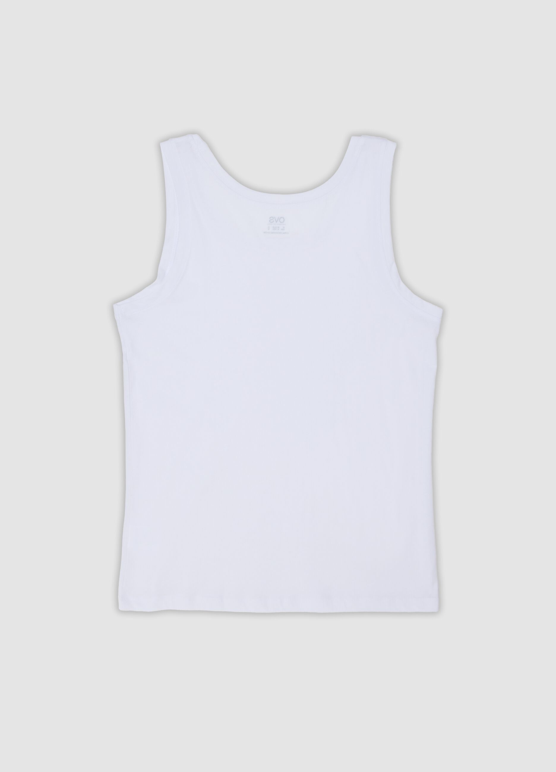 2-pack of white vests in pure extra-fine cotton