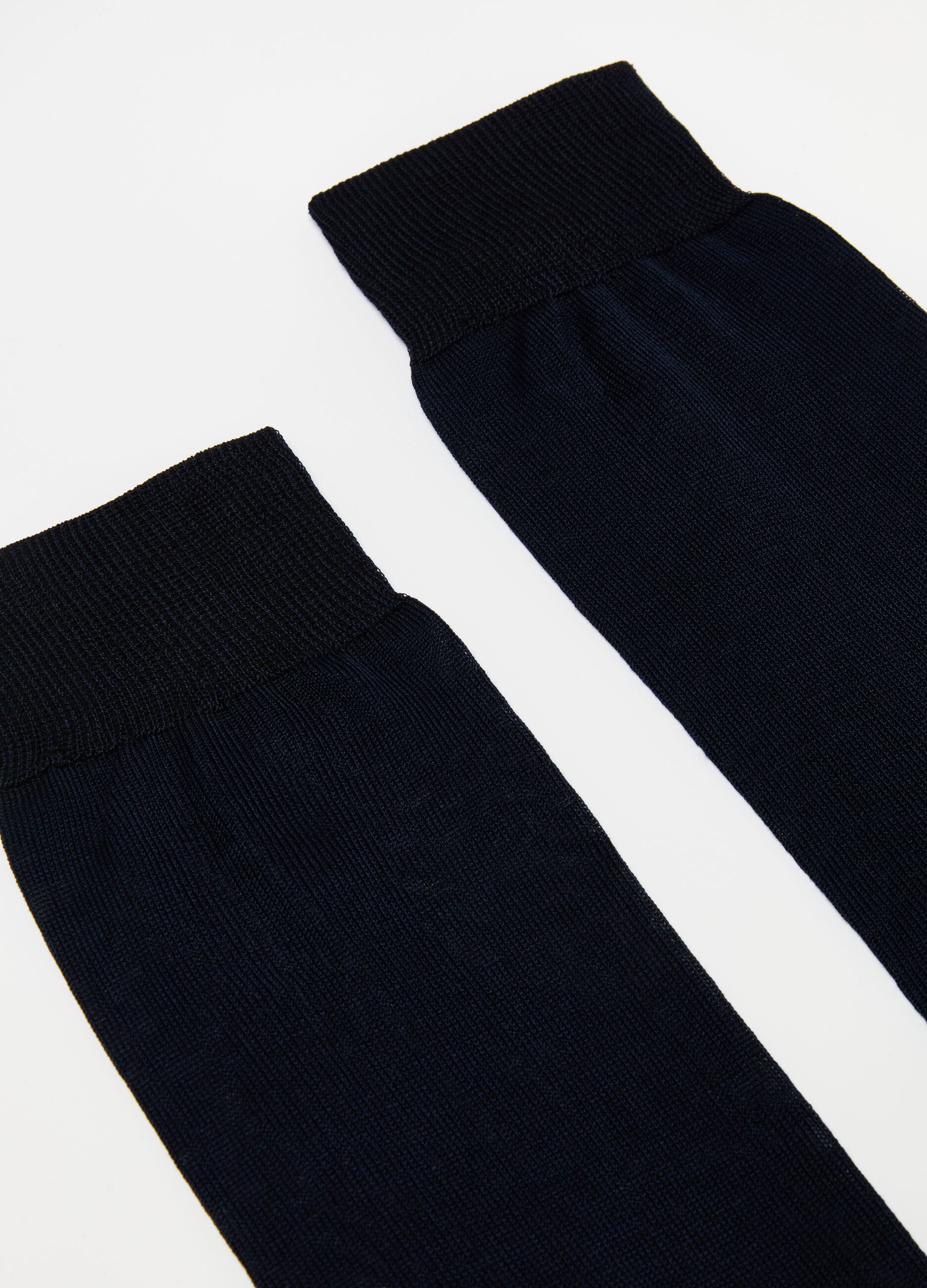 Three-pair pack short socks in plain-knit cotton