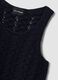 Blaues Tanktop aus reinem Baumwoll-Crochet_5