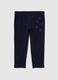 Girls' blue stretch cotton slim fit leggings with prints_0