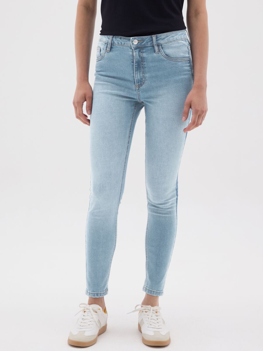 Skinny Fit Light Blue Denim Jeans_1