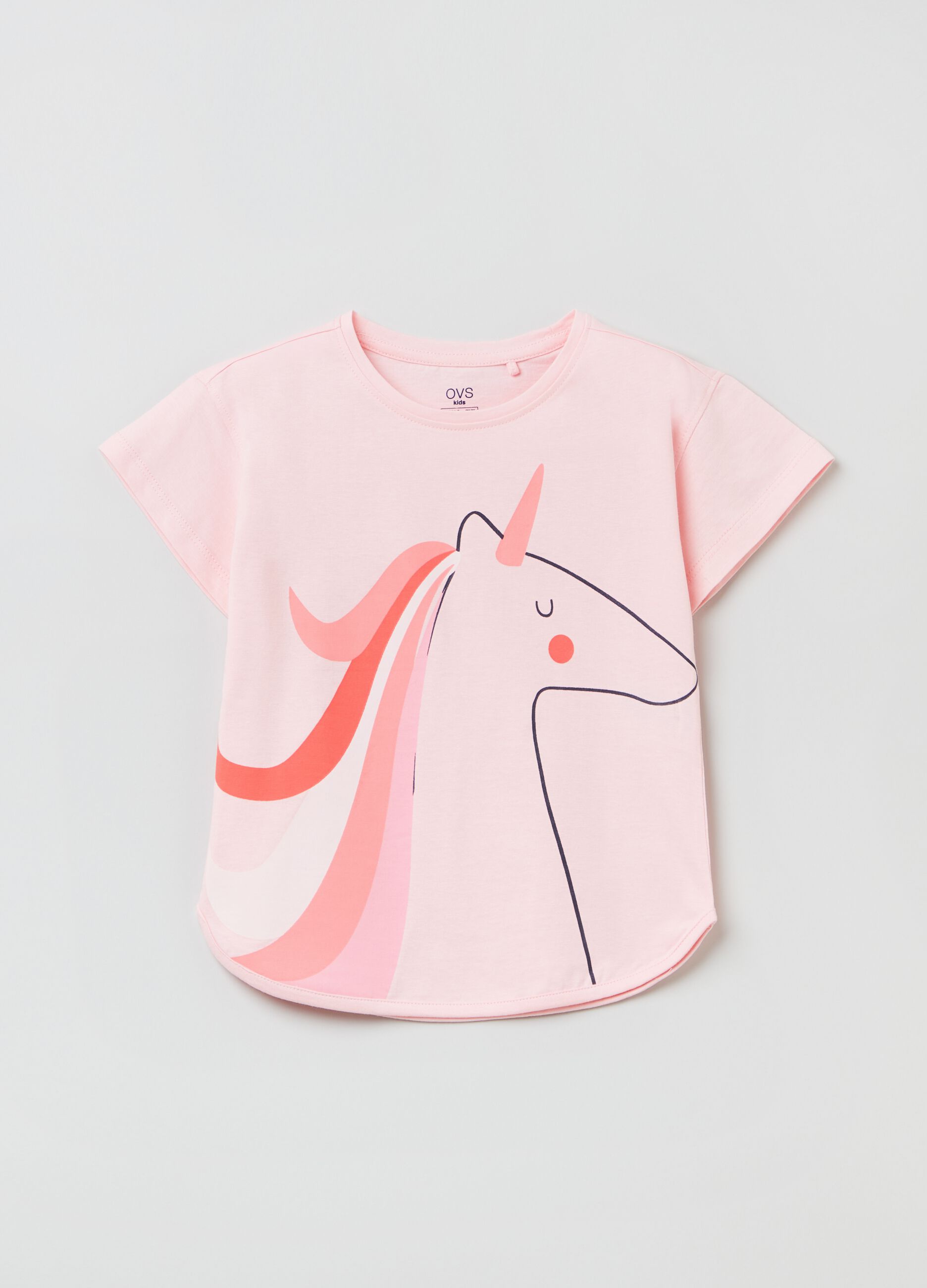 Camiseta con estampado unicornio