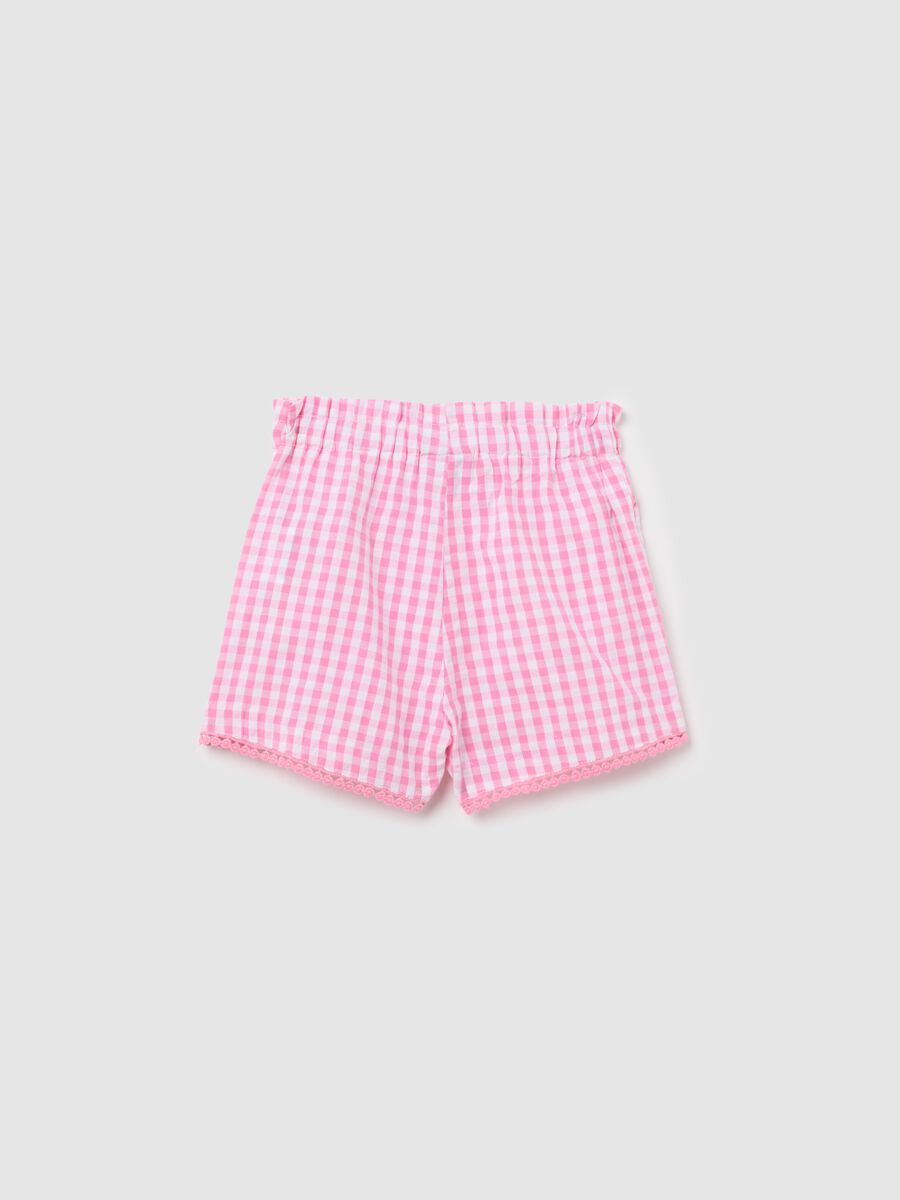 Girls&rsquo; multicoloured shorts in 100% cotton with regular fit_1