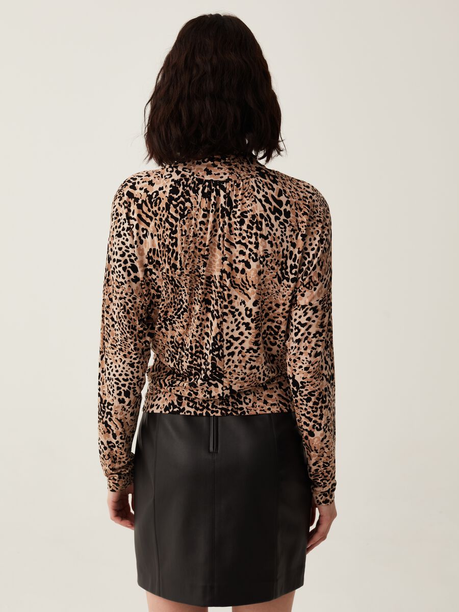 T-shirt with long sleeves and animal print_2