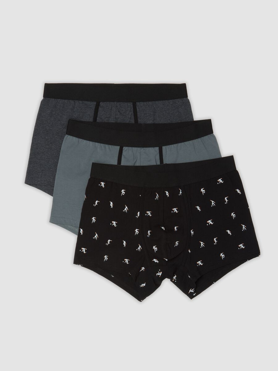 3-pack of black stretch organic cotton jersey boxers_0