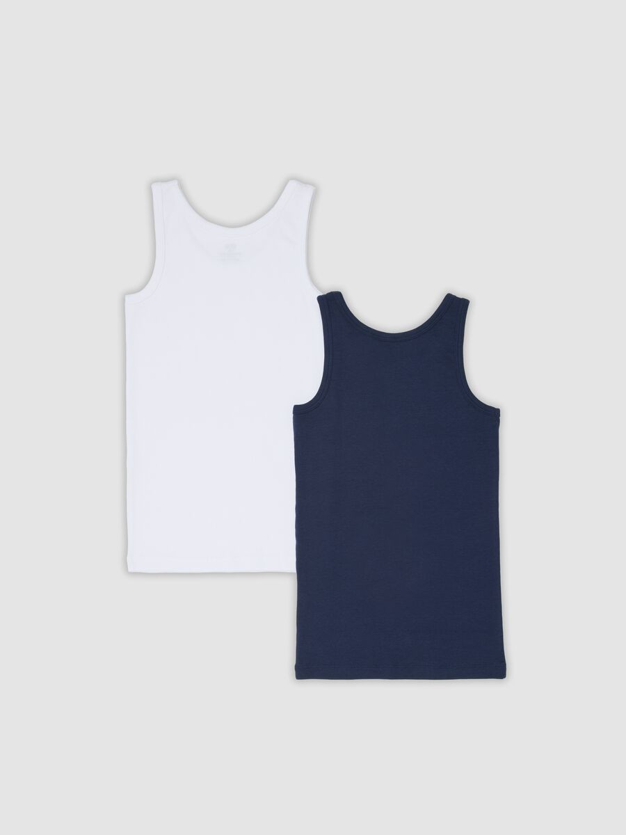 Lot de 2 d&eacute;bardeurs multicolores en pur coton bio pour gar&ccedil;on, coupe regular_1