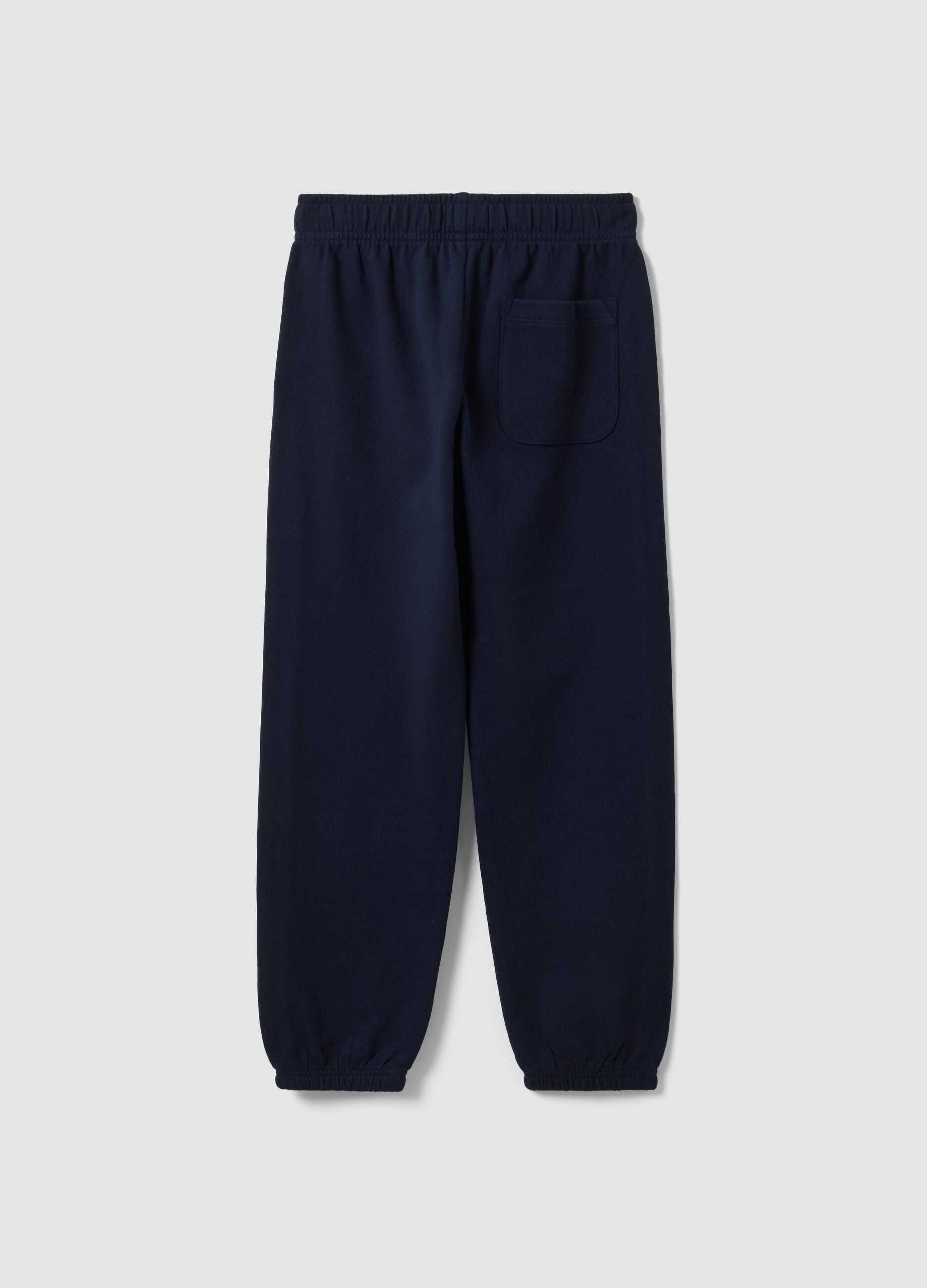 Blue organic cotton comfort-fit joggers for boys