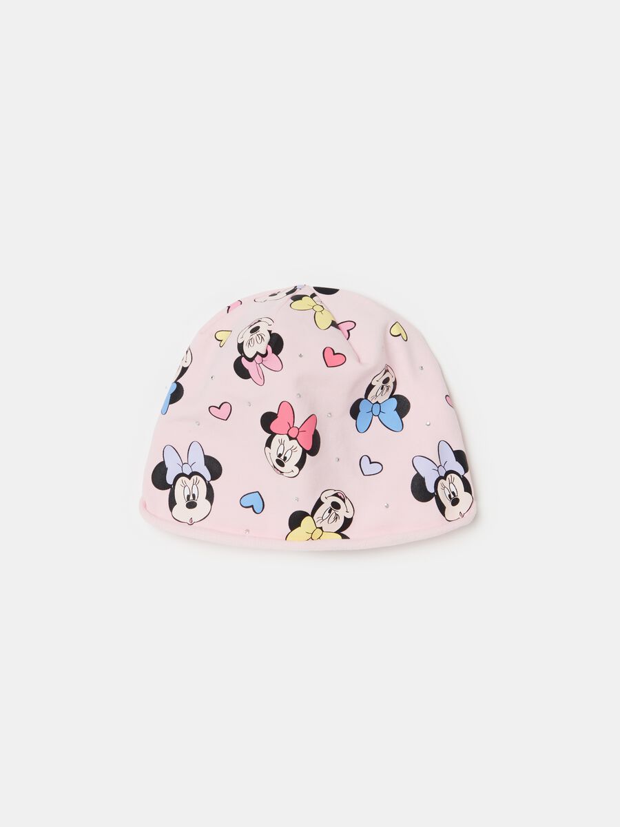 Organic cotton hat with Minnie Mouse print_0