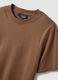 Brown pure cotton relaxed fit t-shirt_5