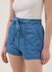 Light blue pure cotton denim shorts with elasticated waist, regular fit_3