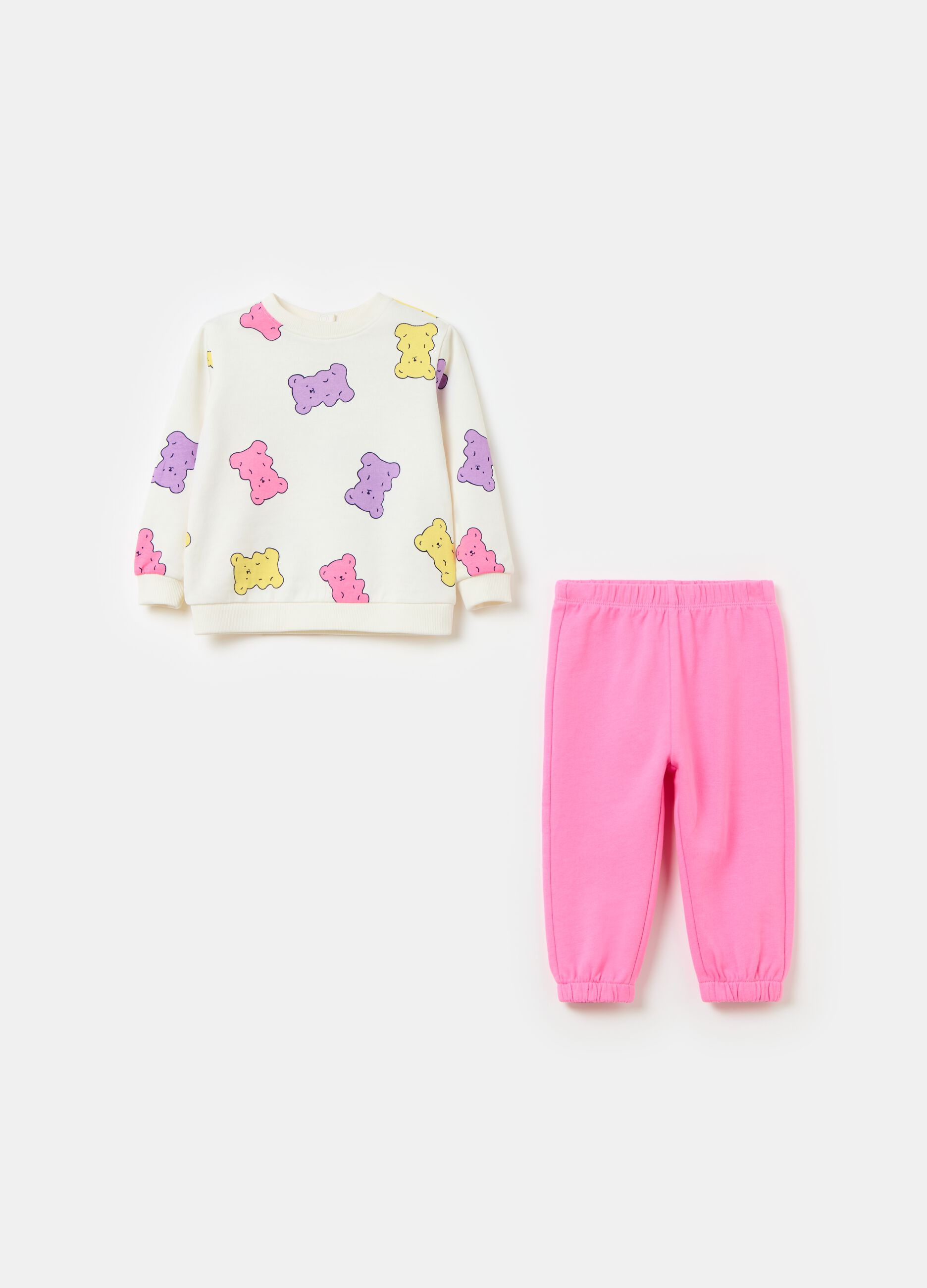 French terry jogging set with print