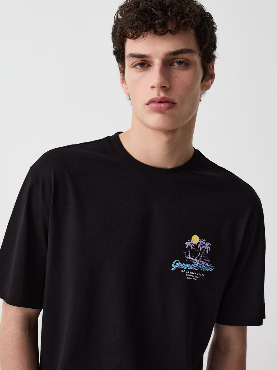 T-shirt with Rockway Beach Surfing Club print_1