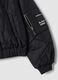 Black padded jacket with zip and high neck_1