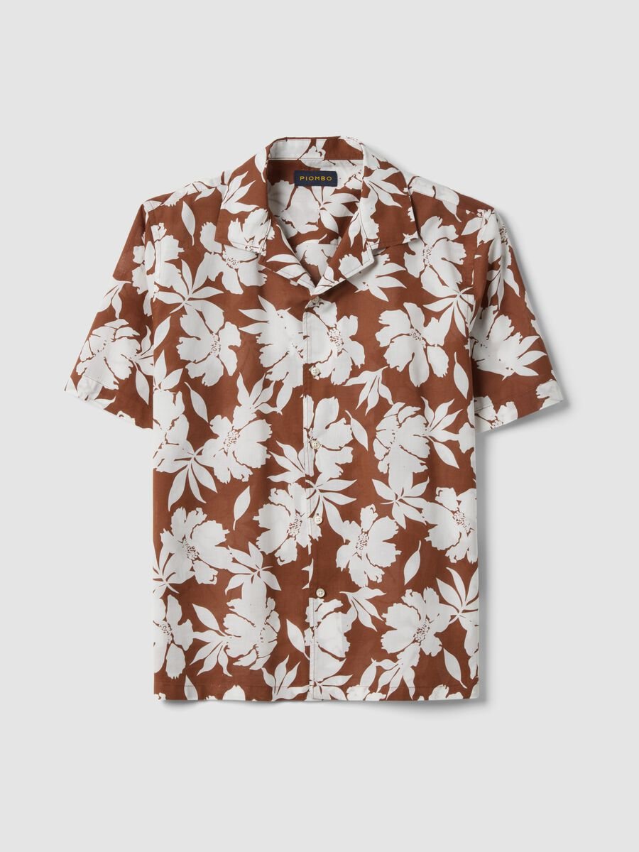 Mehrfarbiges Regular-Fit-Hemd aus reiner Baumwolle mit Blumenmuster_4