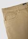 Beige Bermudashorts aus Stretch-Baumwolle_5